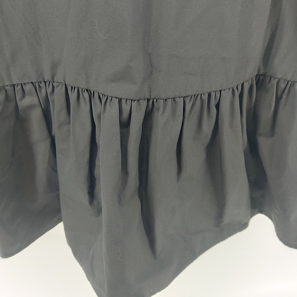 Amanda Uprichard Alejandra Black Sleeveless Ruffled Hem Mini Dress - Picture 7 of 10